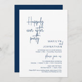 Gelukkig ooit na de wedstrijd Elopement Dinner Par Kaart (Voorkant / Achterkant)