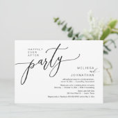 Gelukkig ooit na de wedstrijd Elopement Dinner Par Kaart (Staand voorkant)