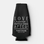 Gelukkig ooit na de ZWARTE bruiloft Flesjeskoeler (Voorkant)