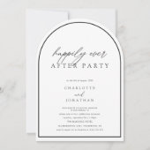 Gelukkig ooit na een feestje Minimal Elopement Wed Kaart (Voorkant)