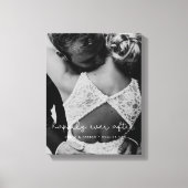 Gelukkig ooit na een schattige foto van een walgel canvas afdruk (Voorkant)