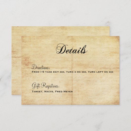 Gelukkig ooit na een sprookjeskaartje informatiekaartje (Voorkant / Achterkant)