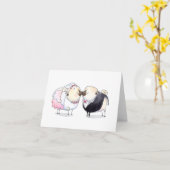 Gelukkig ooit na een trouwe trouwkaart kaart (Gele Bloem)