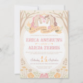 Gelukkig ooit na Eenhoorn bruiloft uitnodiging (Voorkant)