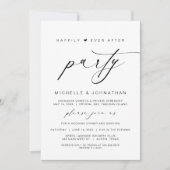 Gelukkig ooit na etentje, bruiloft Elopement Kaart (Voorkant)