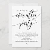 Gelukkig ooit na feest, bruiloft diner dansen kaart (Voorkant)