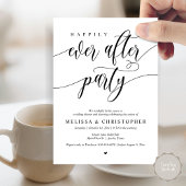 Gelukkig ooit na feest, bruiloft diner dansen kaart