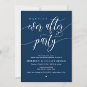 Gelukkig ooit na feest, bruiloft diner dansen kaart (Voorkant)