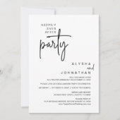 Gelukkig ooit na feest, bruiloft diner kaart (Voorkant)