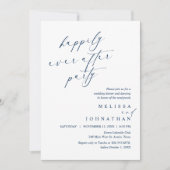 Gelukkig ooit na feest, bruiloft Elopement diner Kaart (Voorkant)