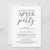 Gelukkig ooit na feest, bruiloft Elopement Party Kaart (Voorkant)