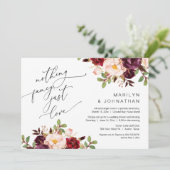 Gelukkig ooit na feest, Elopement, Bourgondië Kaart (Staand voorkant)