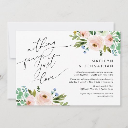 Gelukkig ooit na feest, Elopement, groen Kaart (Voorkant)