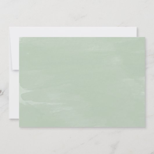 Gelukkig ooit na feest, Elopement, groen Kaart (Achterkant)
