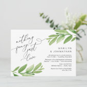 Gelukkig ooit na feest, Elopement, groen Kaart (Staand voorkant)