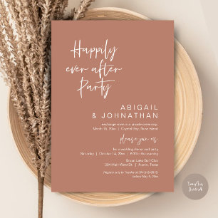 Gelukkig ooit na feest, Elopement, Terracotta Kaart