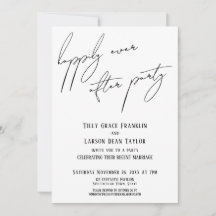 Gelukkig ooit na feest modern Casual handschrift