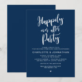 Gelukkig ooit na feest, post bruiloft Elopement Kaart (Voorkant / Achterkant)