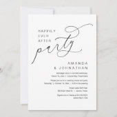 Gelukkig ooit na feest, romantische bruiloft kaart (Voorkant)