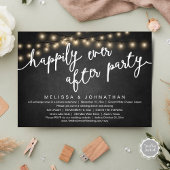 Gelukkig ooit na feest, rustiek bruiloft diner kaart