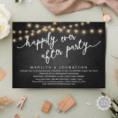 Gelukkig ooit na feest, rustiek bruiloft diner kaart