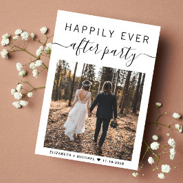 Gelukkig ooit na feestelijke fotobruiloft aankondiging