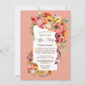 Gelukkig ooit na feestje Vibrant Poppies bruiloft Kaart (Voorkant)