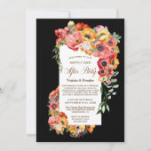 Gelukkig ooit na feestje Vibrant Poppies bruiloft Kaart (Voorkant)