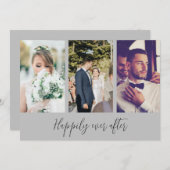 Gelukkig ooit na foto bruiloft dank u bedankkaart (Voorkant / Achterkant)