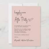 Gelukkig ooit na foto QR Code Wedding Reception Kaart (Voorkant)