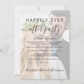 Gelukkig ooit na foto QR Code Wedding Reception Kaart (Voorkant)