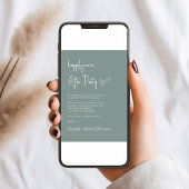 Gelukkig ooit na foto QR Code Wedding Reception Kaart