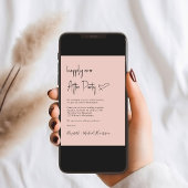 Gelukkig ooit na foto QR Code Wedding Reception Kaart