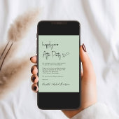 Gelukkig ooit na foto QR Code Wedding Reception Kaart