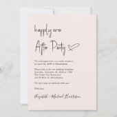 Gelukkig ooit na foto QR Code Wedding Reception Kaart (Voorkant)