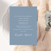 Gelukkig ooit na foto stoffige blauwe bruiloft save the date