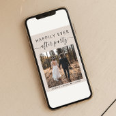 Gelukkig ooit na foto Taupe bruiloft receptie Kaart