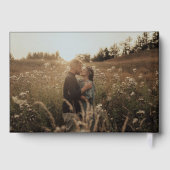 Gelukkig ooit na foto zwarte bruiloft gastenboek (Achterkant)