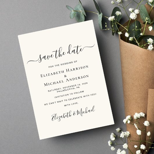 Gelukkig ooit na fotocrème save the date