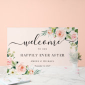 Gelukkig ooit na Frosted Wedding Acryl teken Acryl Bord (Huwelijk)