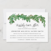 Gelukkig ooit na groen bruiloft uitnodiging (Voorkant)