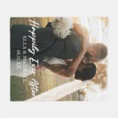 Gelukkig ooit na het Afbeelding van de Aangepaste  Fleece Deken (Voorkant (Horizontaal))