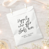 Gelukkig ooit na het begin hier bedankzakje (Geknipt)