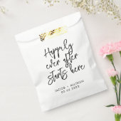 Gelukkig ooit na het begin hier bedankzakje (Gezegeld)