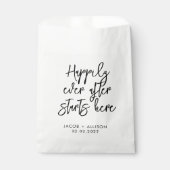 Gelukkig ooit na het begin hier bedankzakje (Voorkant)