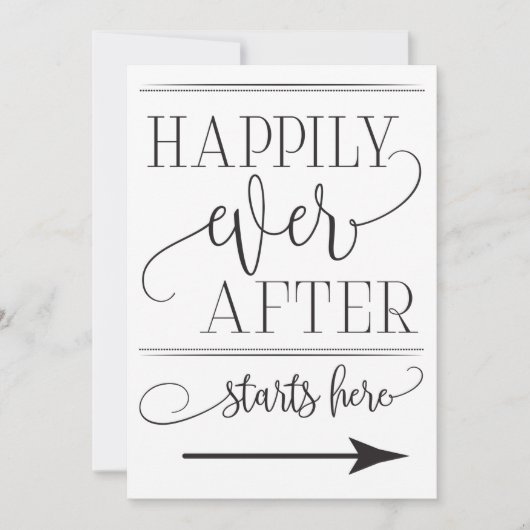 Gelukkig Ooit na het begin hier Weddenschap (Voorkant)