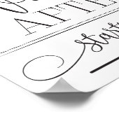 Gelukkig Ooit na het begin hier Weddenschap Poster (Hoek)