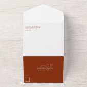 Gelukkig ooit na het Boho-huwelijk van Elegant All In One Uitnodiging (Buitenkant)