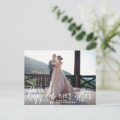 Gelukkig ooit na het Briefkaart van de Aankondigin (Staand voorkant)