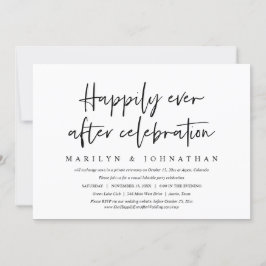 Gelukkig ooit na het Casual avondeten Kaart